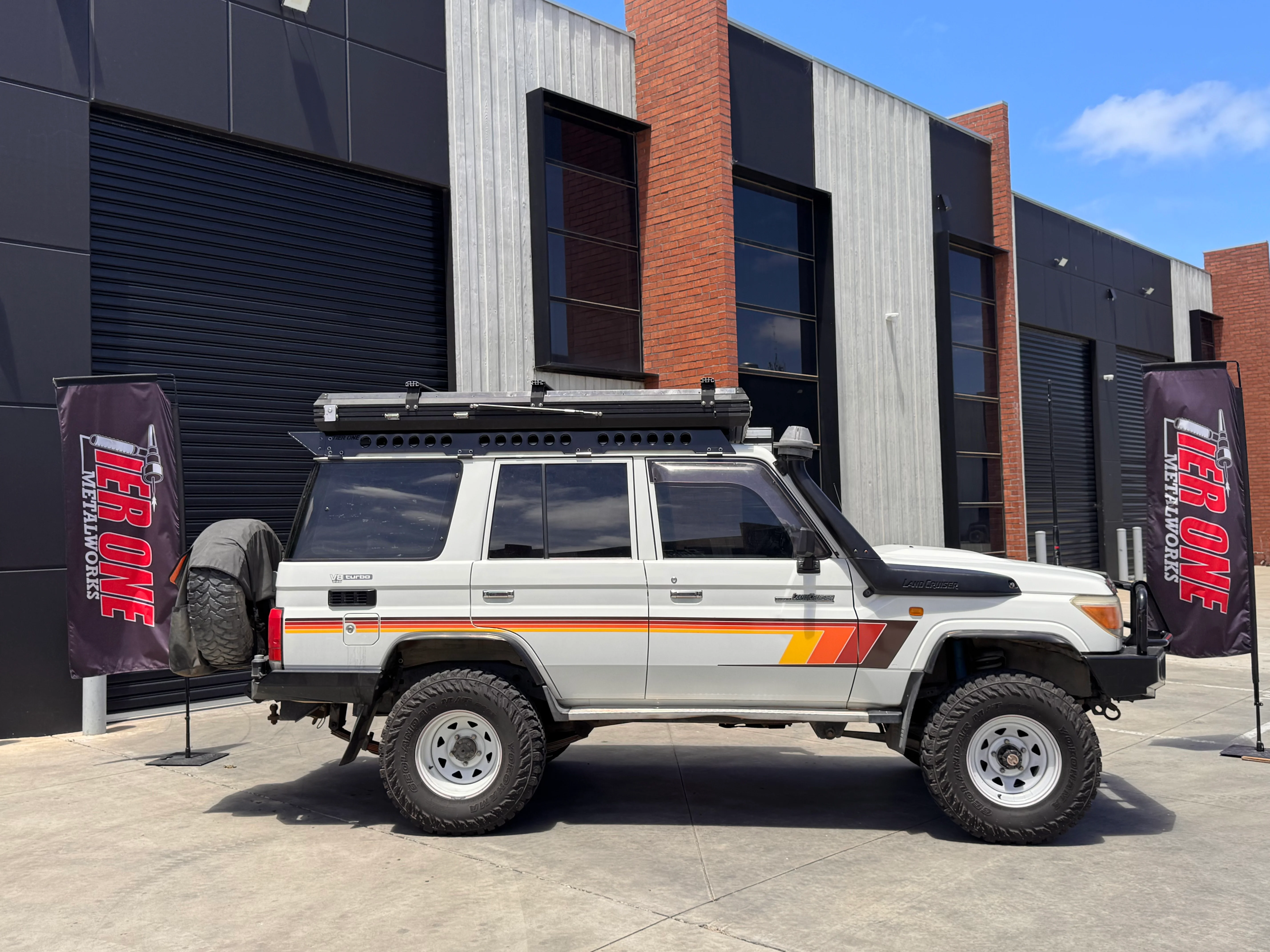 Toyota LandCruiser 76 Series Roof Rack Rail Sides - Image 9