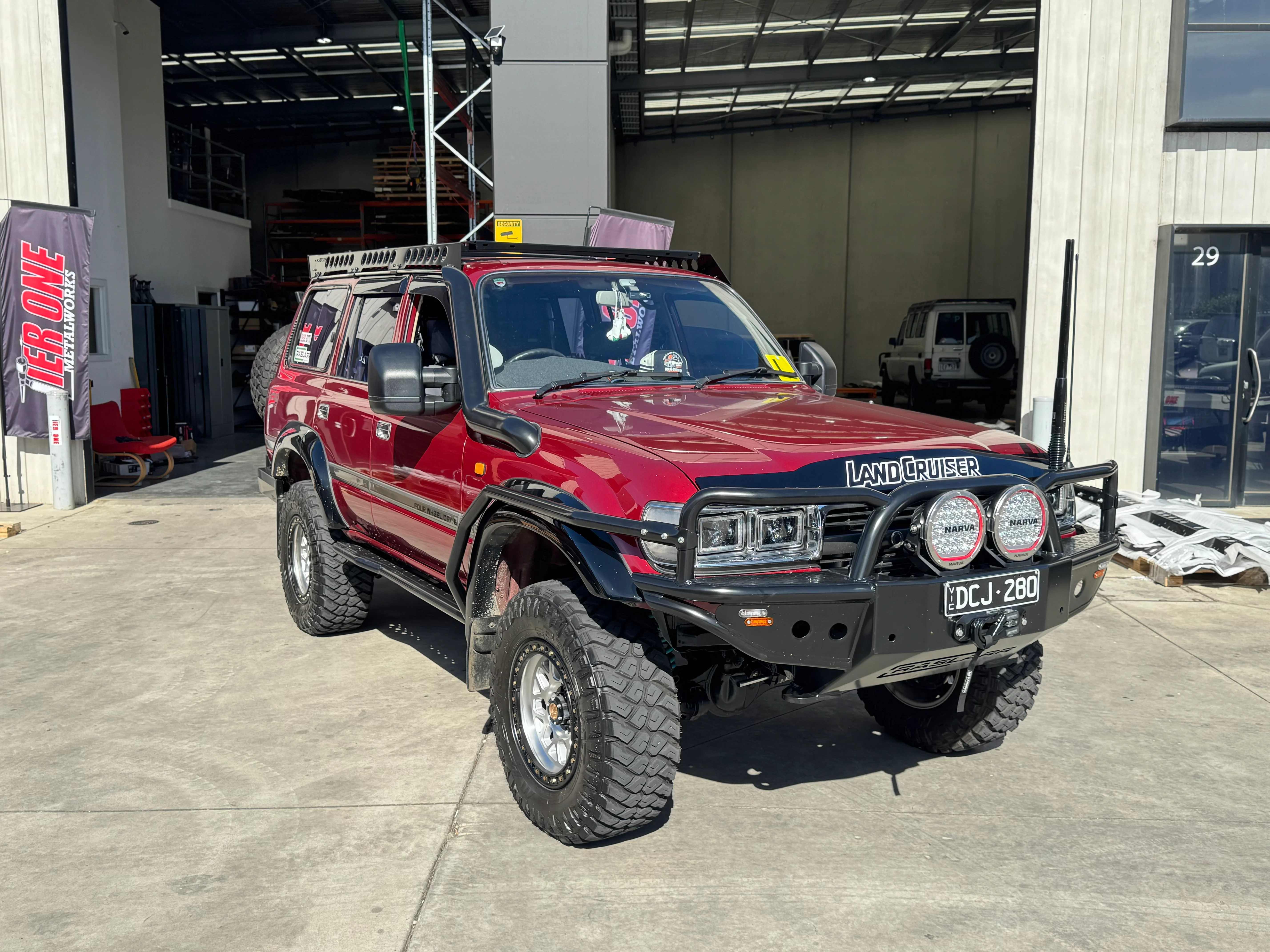 Toyota LandCruiser 80 Series Roof Rack Rail Sides - Image 7