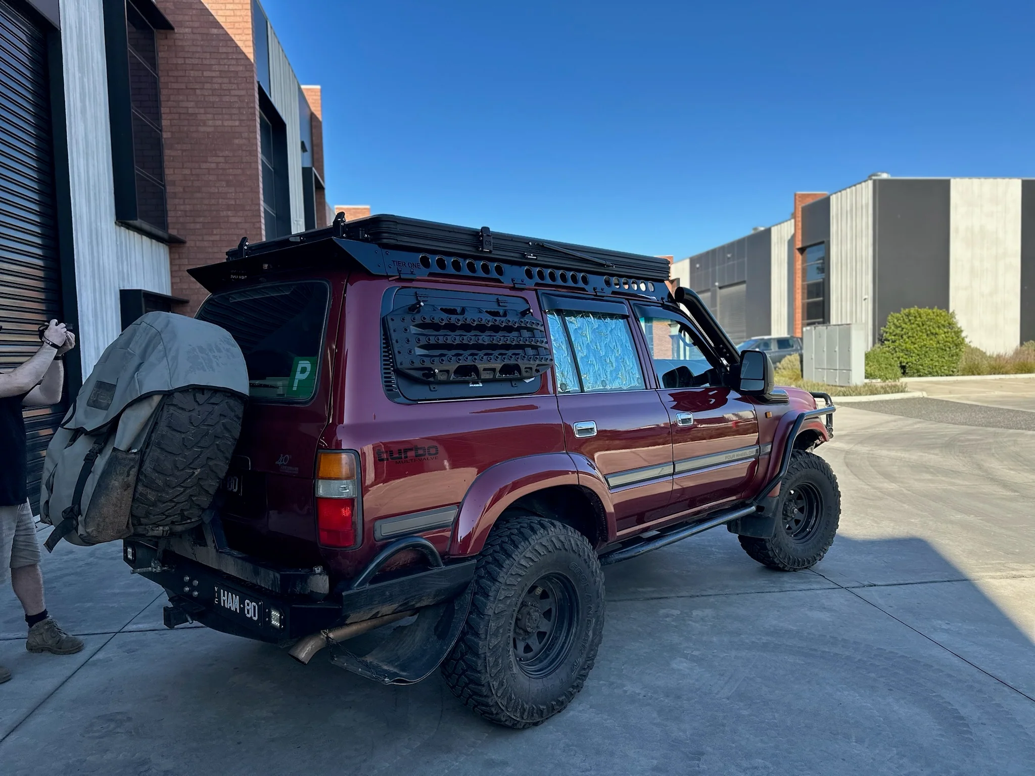 Toyota LandCruiser 80 Series Roof Rack Rail Sides - Image 19